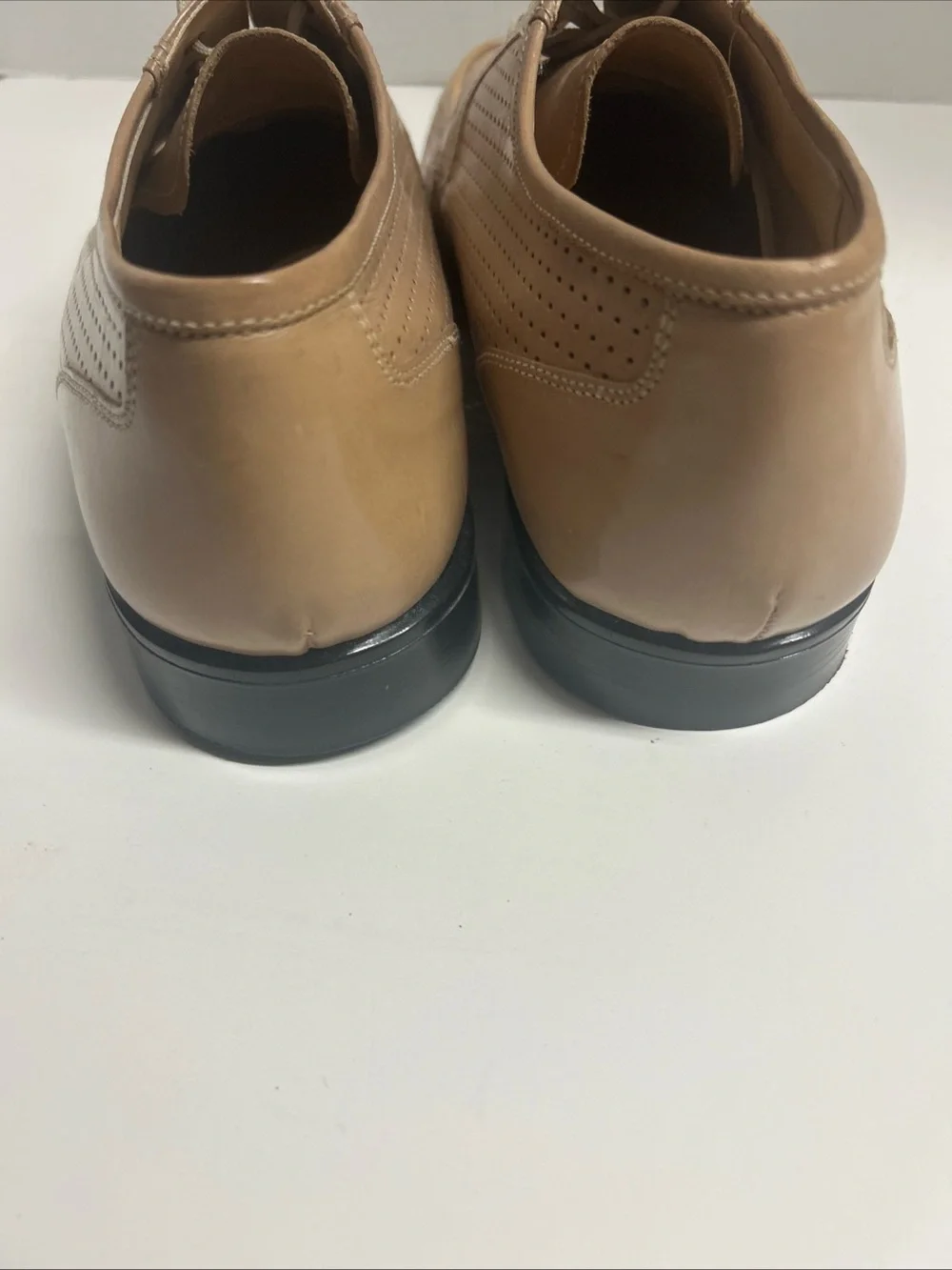 Vintage Men’s Dress Shoes - Stuart McGuire Taupe Hand made Leather Size 12D